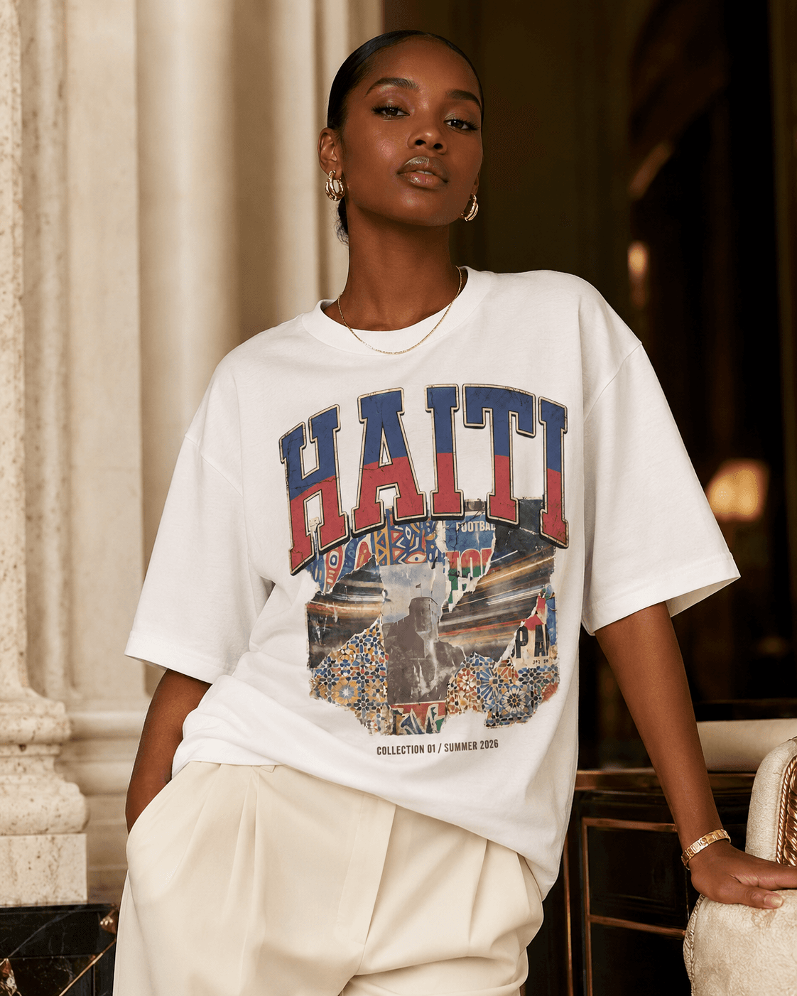 Haiti Collection 01 white campaign tee