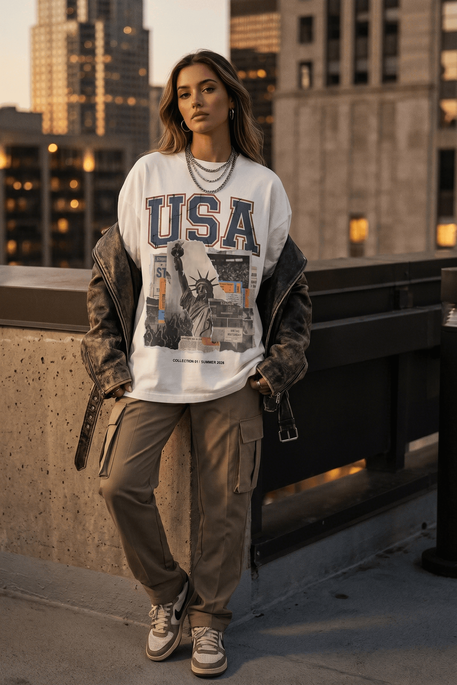 USA Collection 01 white campaign tee
